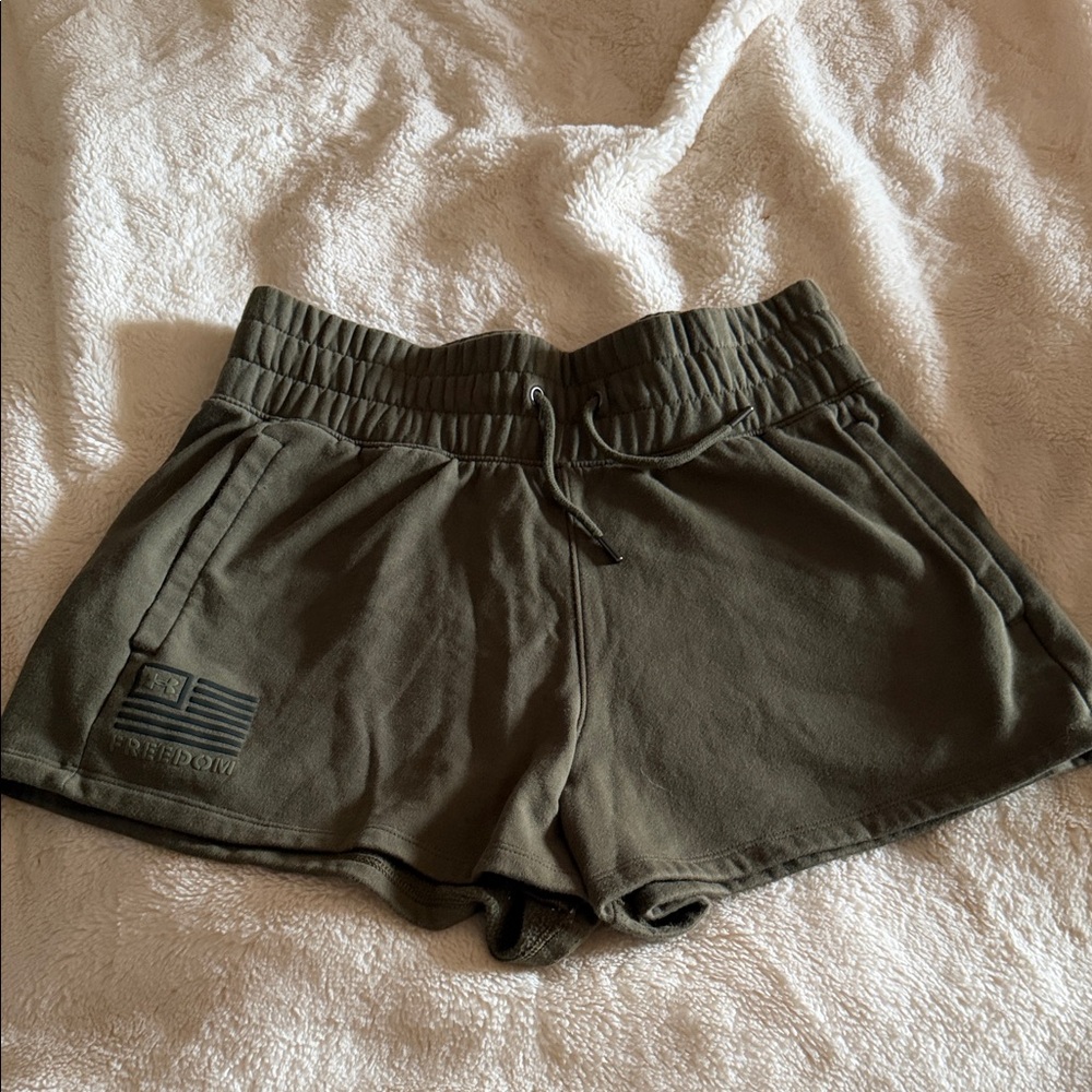 Under Armour Dark Green Women's Athletic Shorts